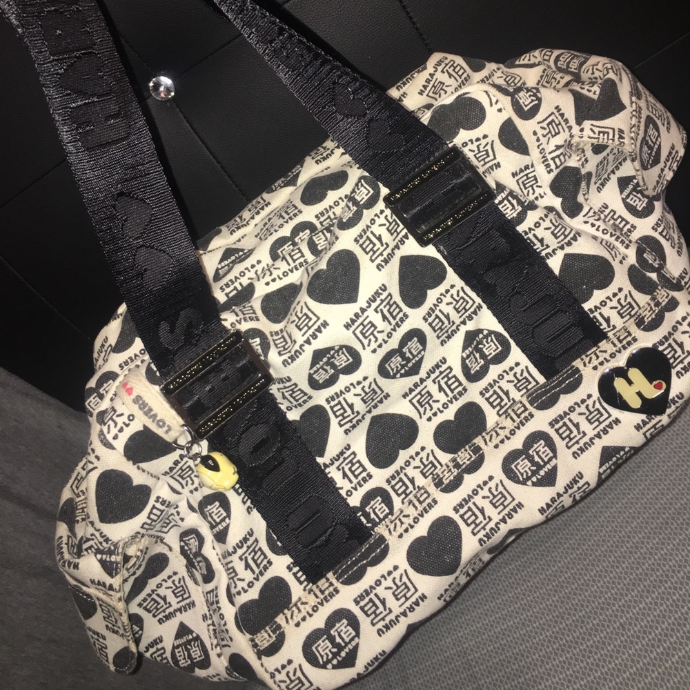 Harajuku Lovers Cream & Black Bag