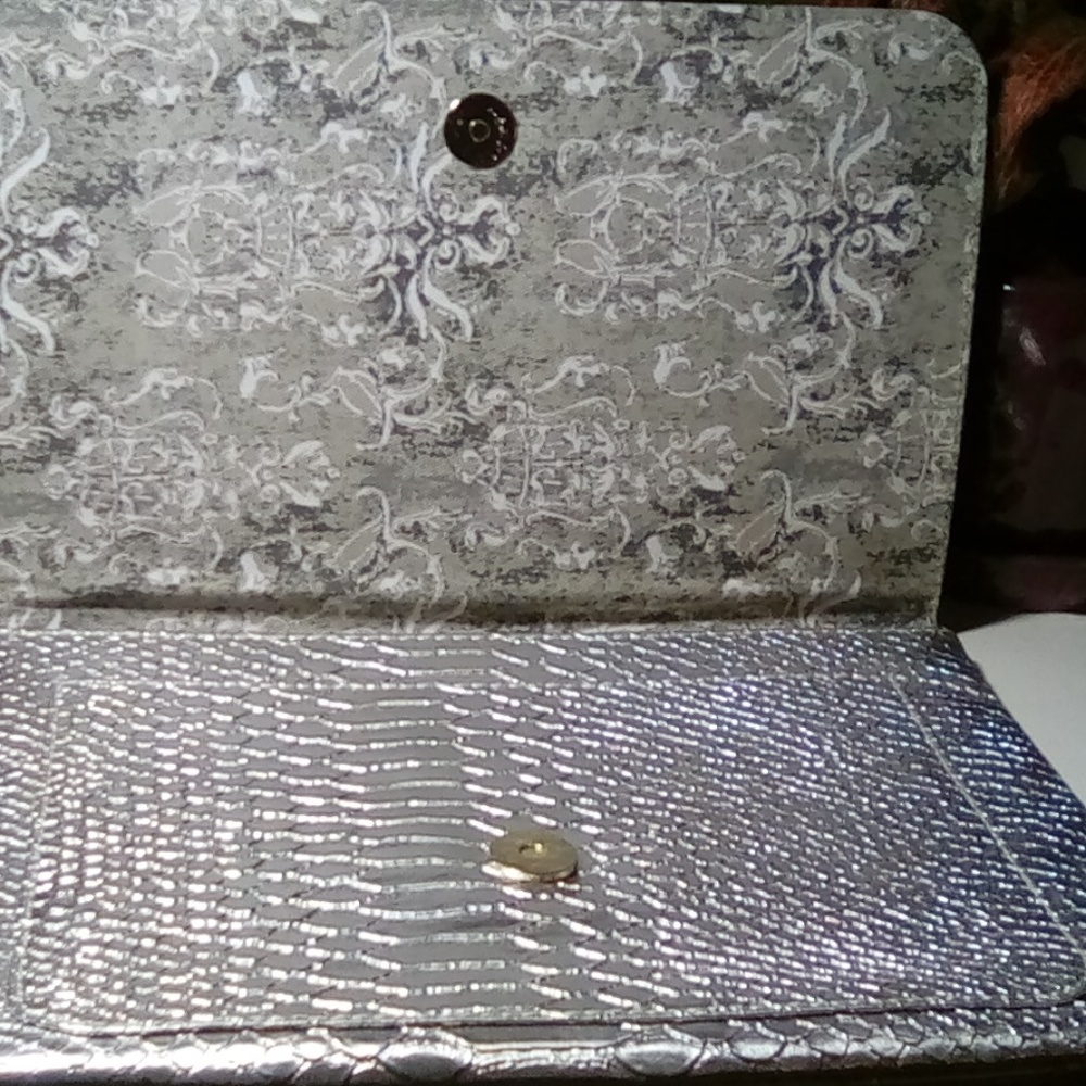 Unique Silver Clutch - NEW