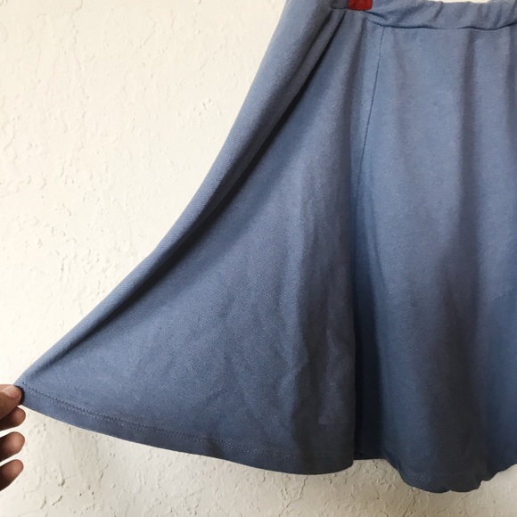 Denim colored circle skirt. - Picture 2 of 2