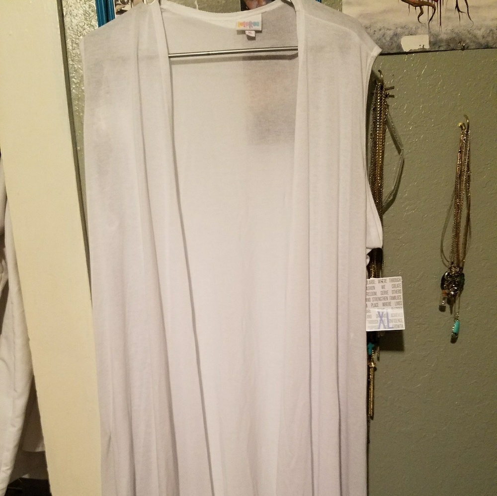 Lularoe JOY sleeveless cardigan.