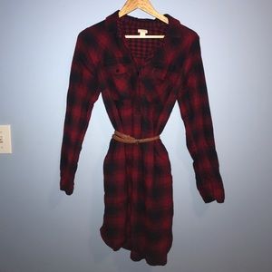 J. Crew flannel dress