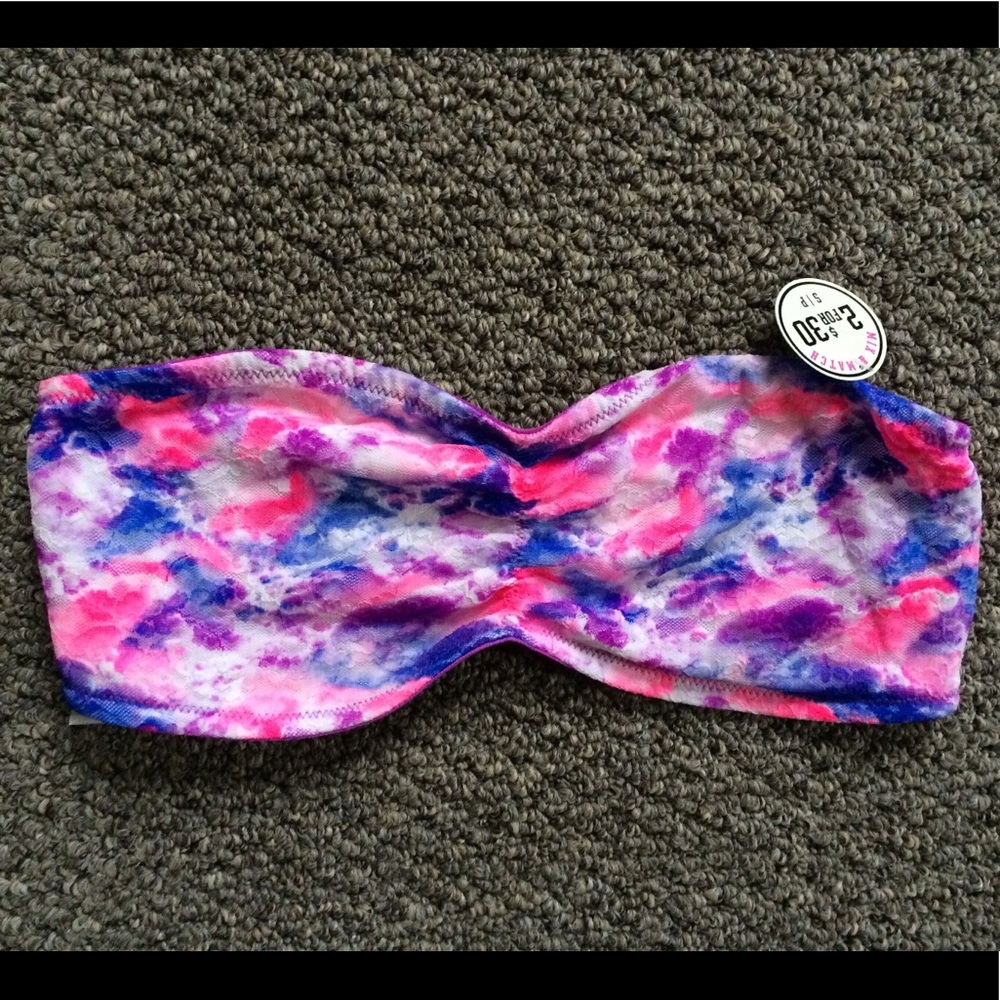 NWT Victoria's Secret PINK Lace Bandeau Small!