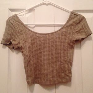 Brown Crop Top Forever 21
