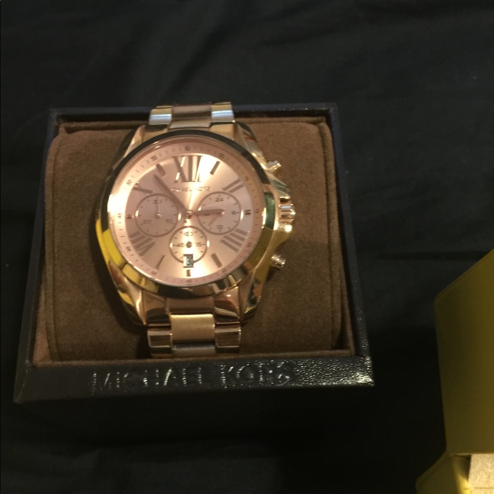 Rose gold MK watch uni-sex - Picture 1 of 2