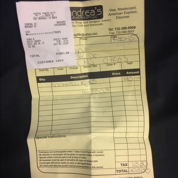 Rose gold MK watch uni-sex - Picture 2 of 2