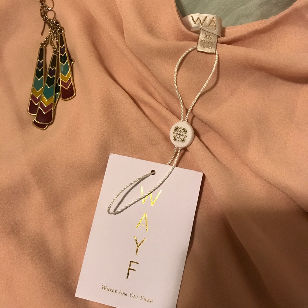 NWT WAYF Pink Body Suit