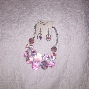 Kim Rogers necklace and earrings set