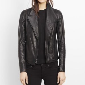 Vince Leather Scuba Jacket NWOT