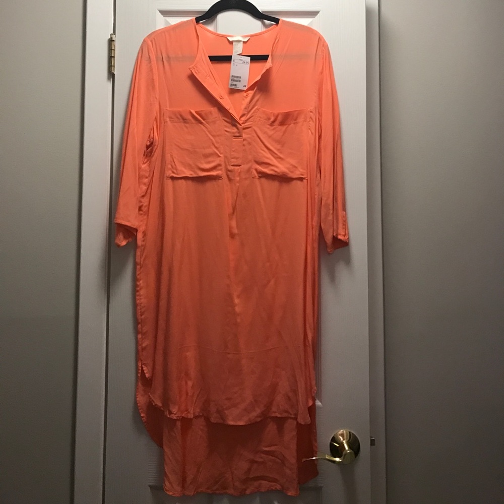 H&M high low shirt dress new with tag size 8