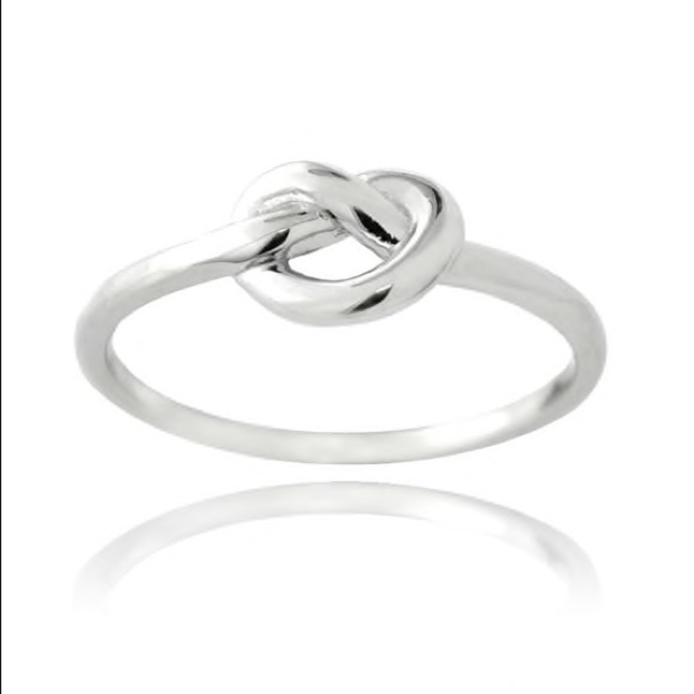 Love Knot Stackable Sterling Ring