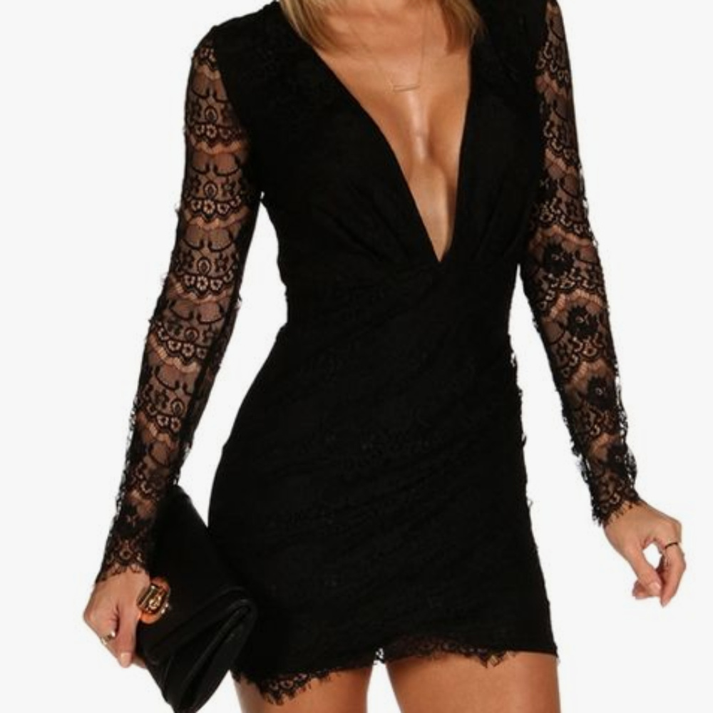 Lace Black Dress