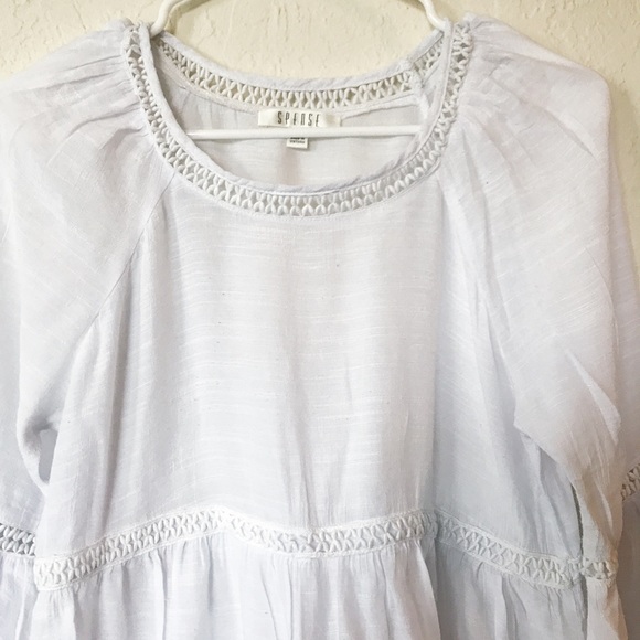 White boho long sleeve. - Picture 4 of 5