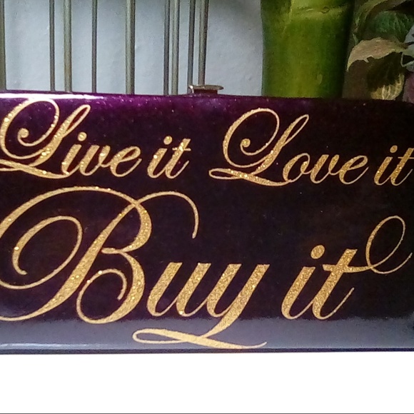 Women's Wallet - Wine & Gold NEW - Picture 1 of 3