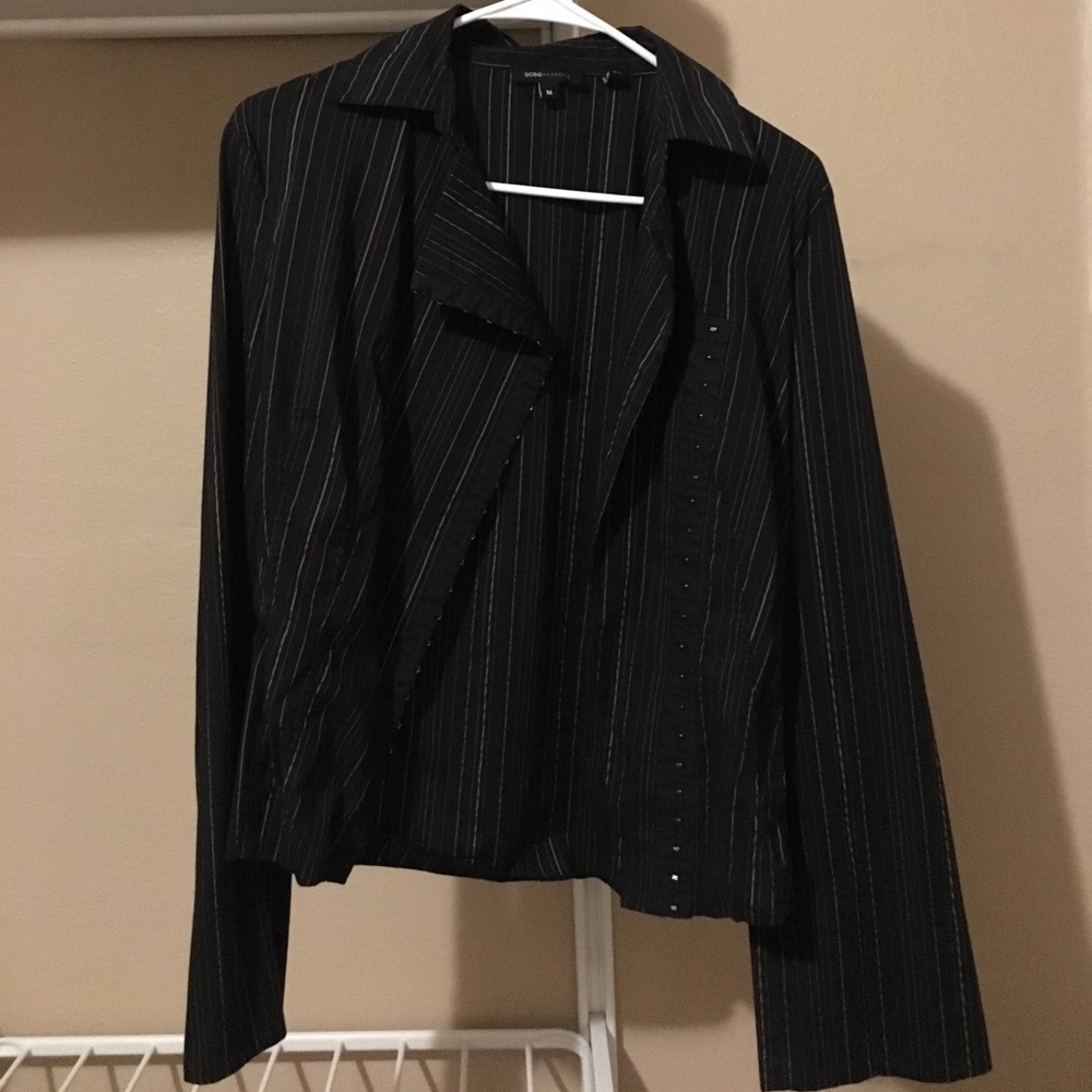 BCBG Asymmetrical Button Down