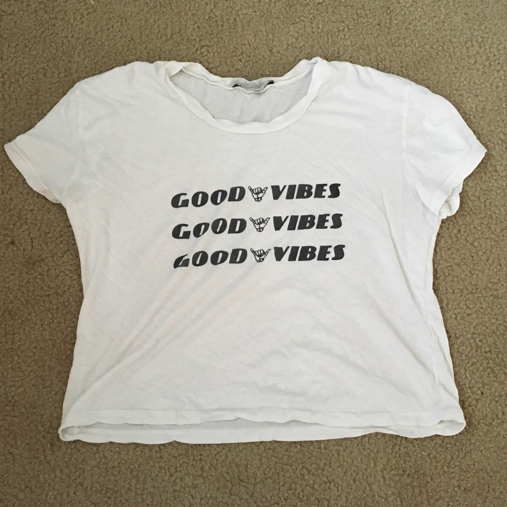 Brandy Melville good vibes shirt OPEN TO OFFERS
