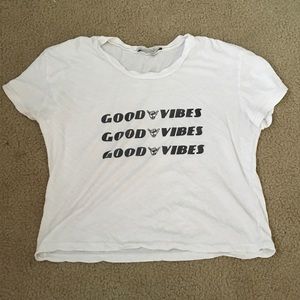 Brandy Melville good vibes shirt OPEN TO OFFERS