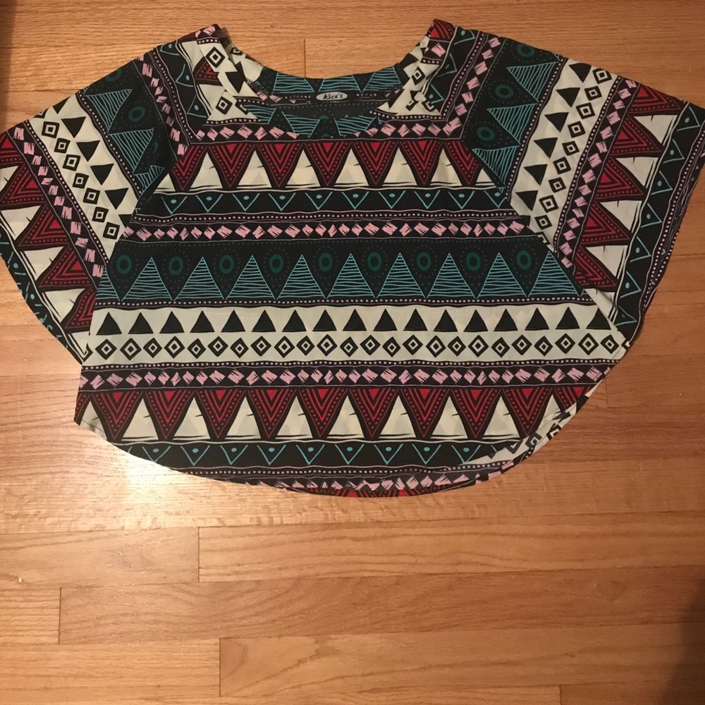 Abstract Crop Top