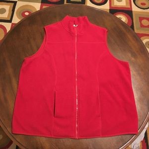 Red Fleece Vest Size 3X