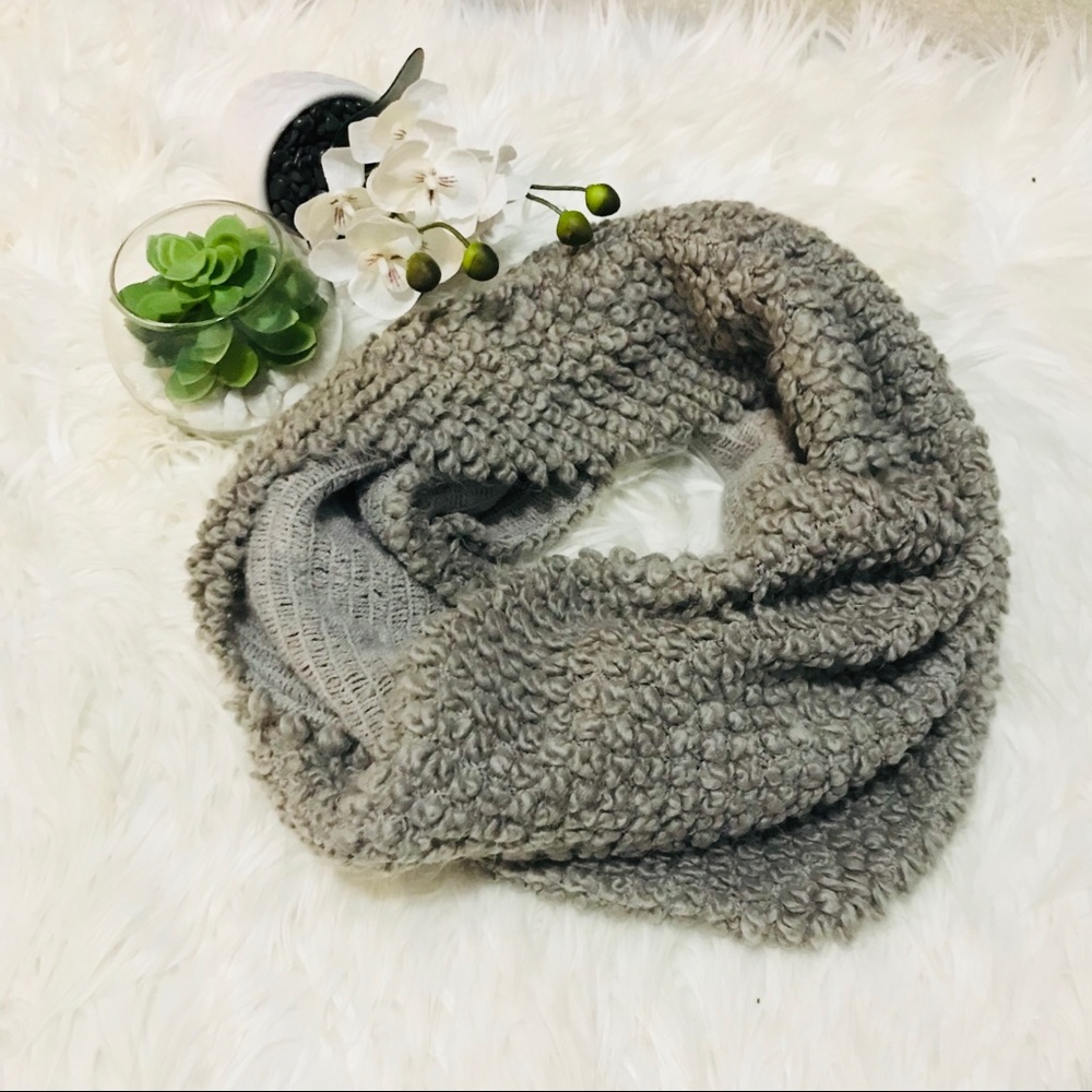 Grey taupe scarf