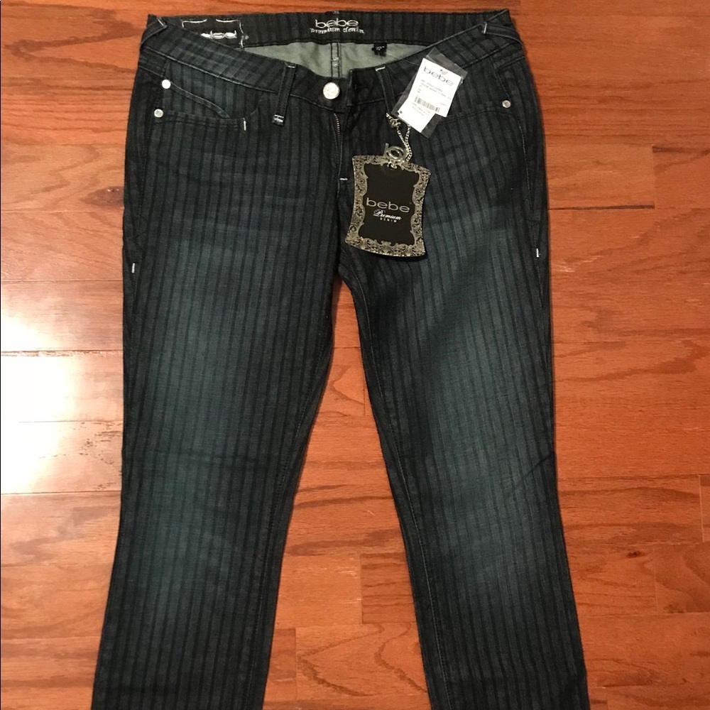 Bebe dark blue skinny jeans