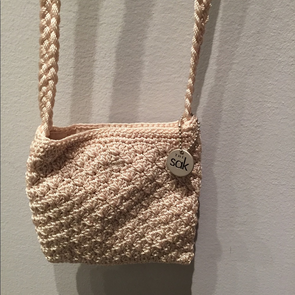 The Sak mini crossbody crochet bag.