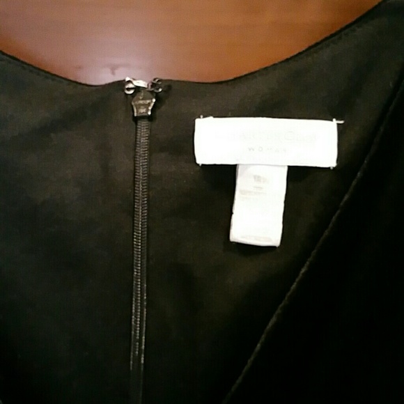 CHARTER CLUB BLACK VELVET DRESS - Picture 4 of 4