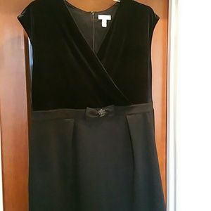 CHARTER CLUB BLACK VELVET DRESS