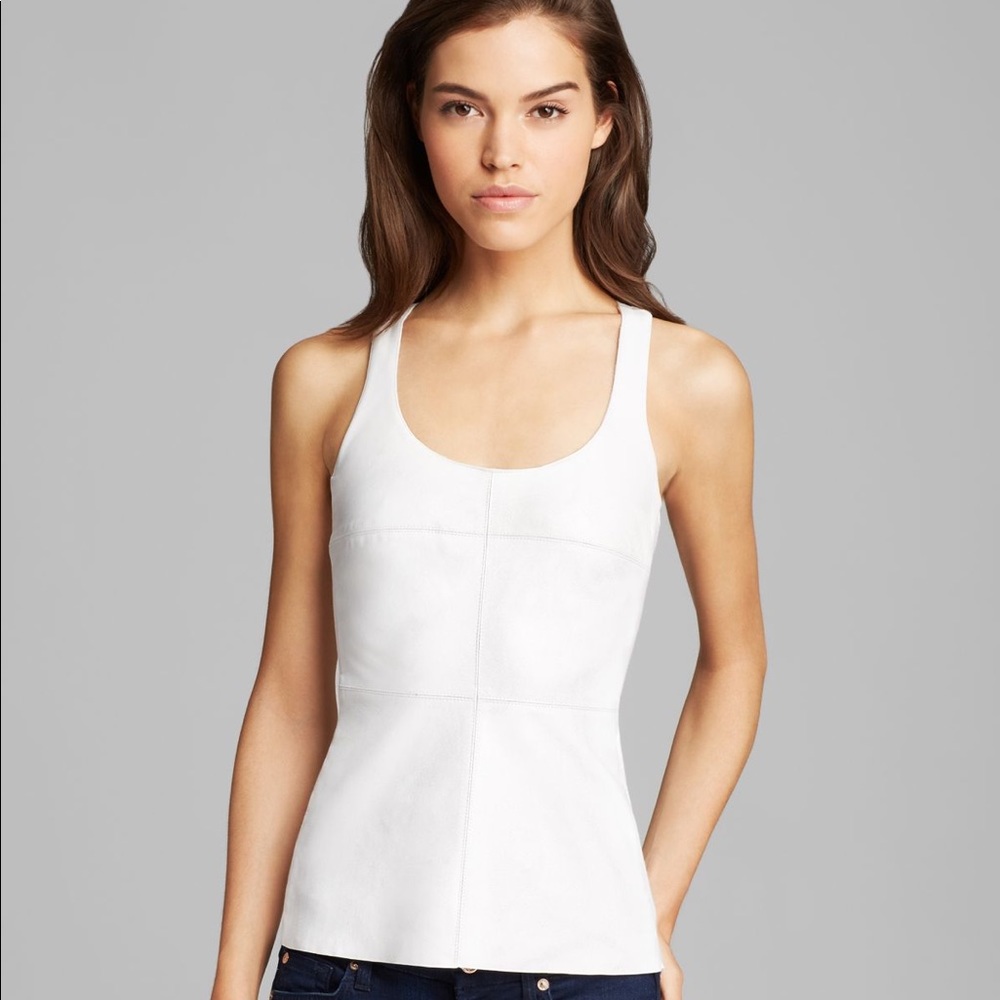 Faux leather Tank Top