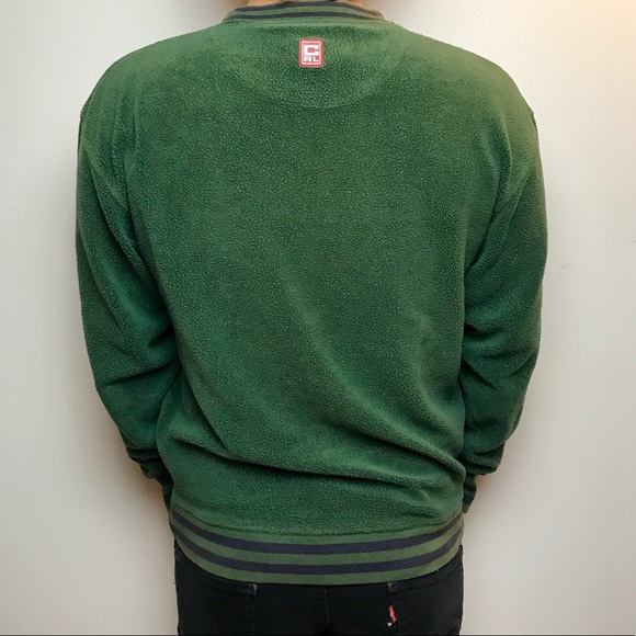 chaps green sweater