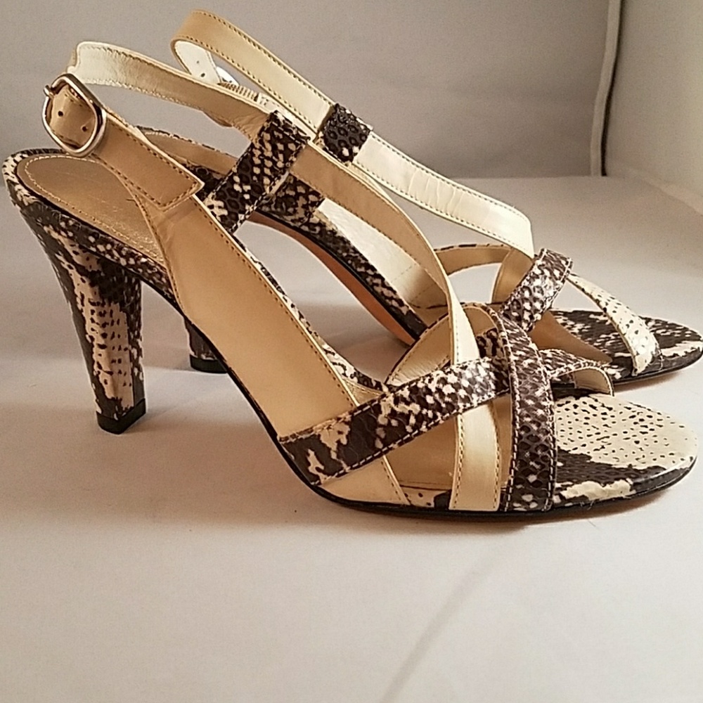 Antonio Melani Faux Snakeskin Strappy Heel NWT - Picture 6 of 8