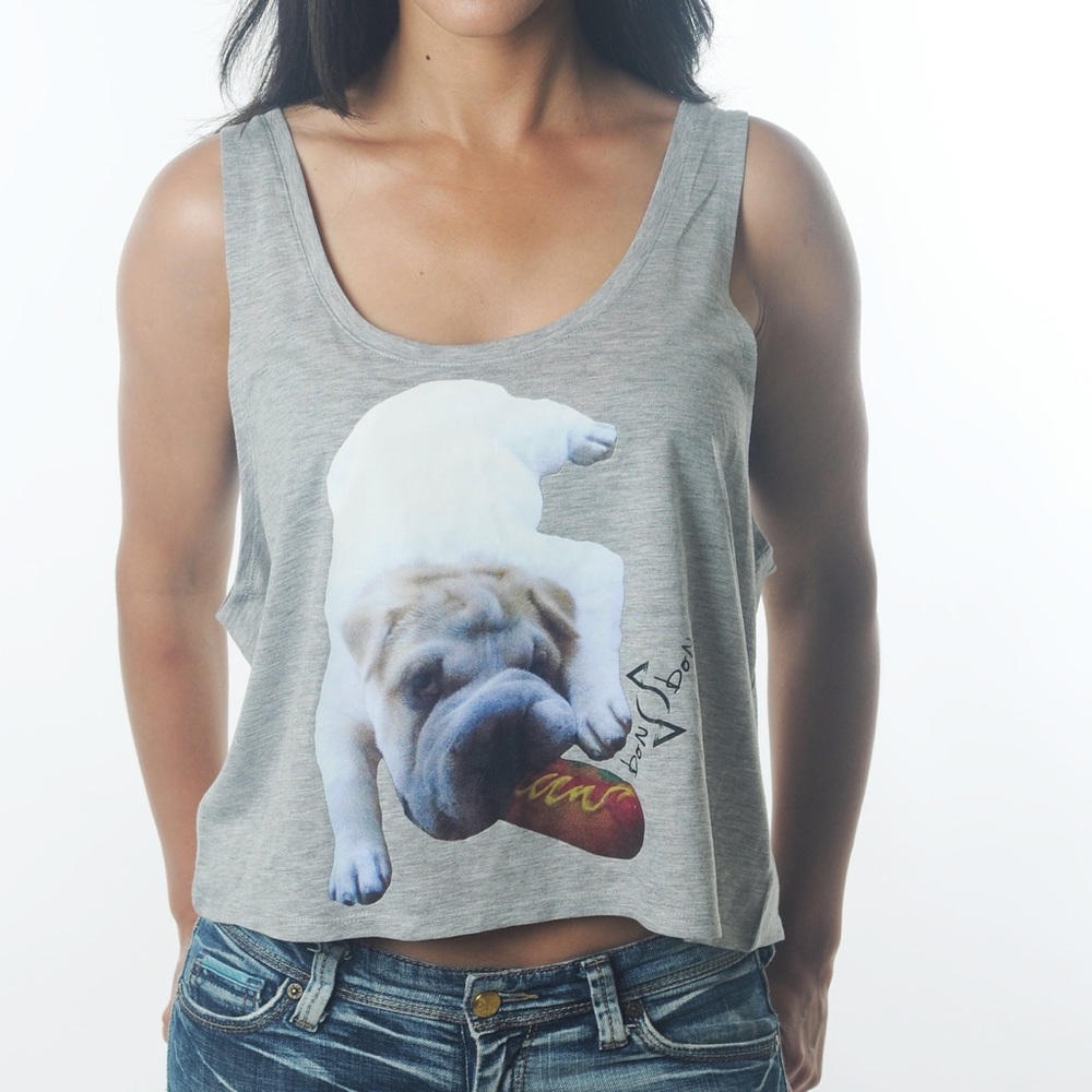 Malcolm The Dog Tank Tops in assorted colors