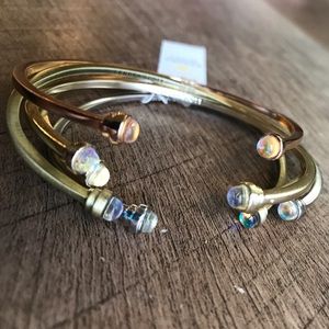 Kendra Scott Mixed Metals Kriss Bangles Set NWT!!