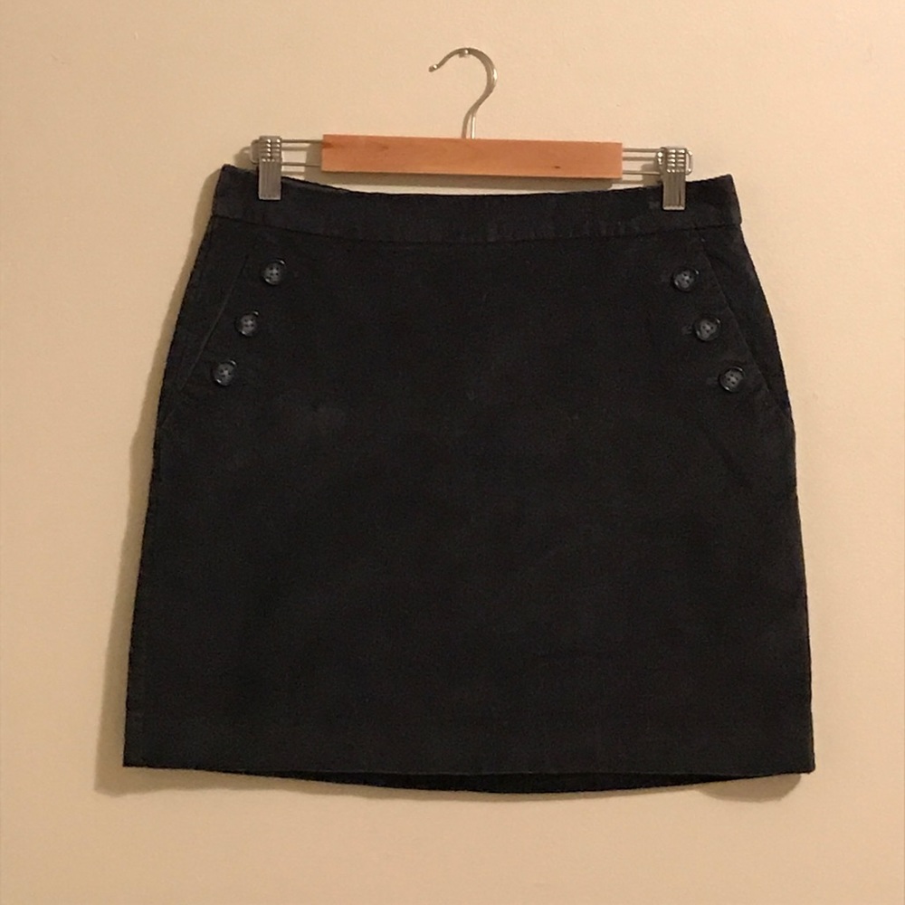 Black Corduroy Banana Republic Skirt