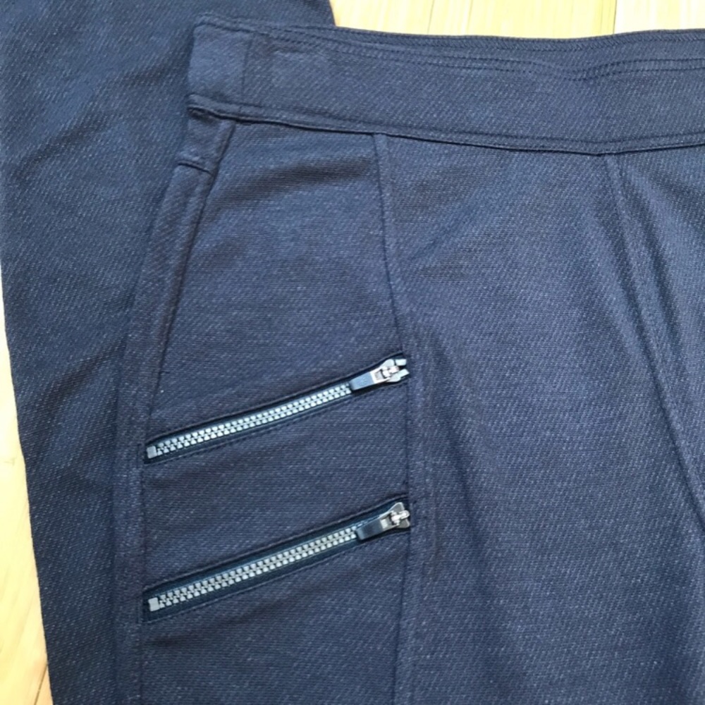 Athleta Ponte Moto Leggings Large