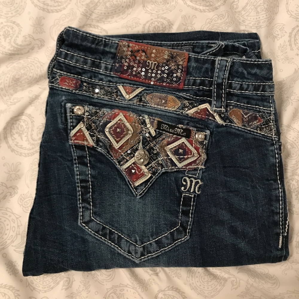 Miss Me 33x34 Relaxed Bootcut Jeans