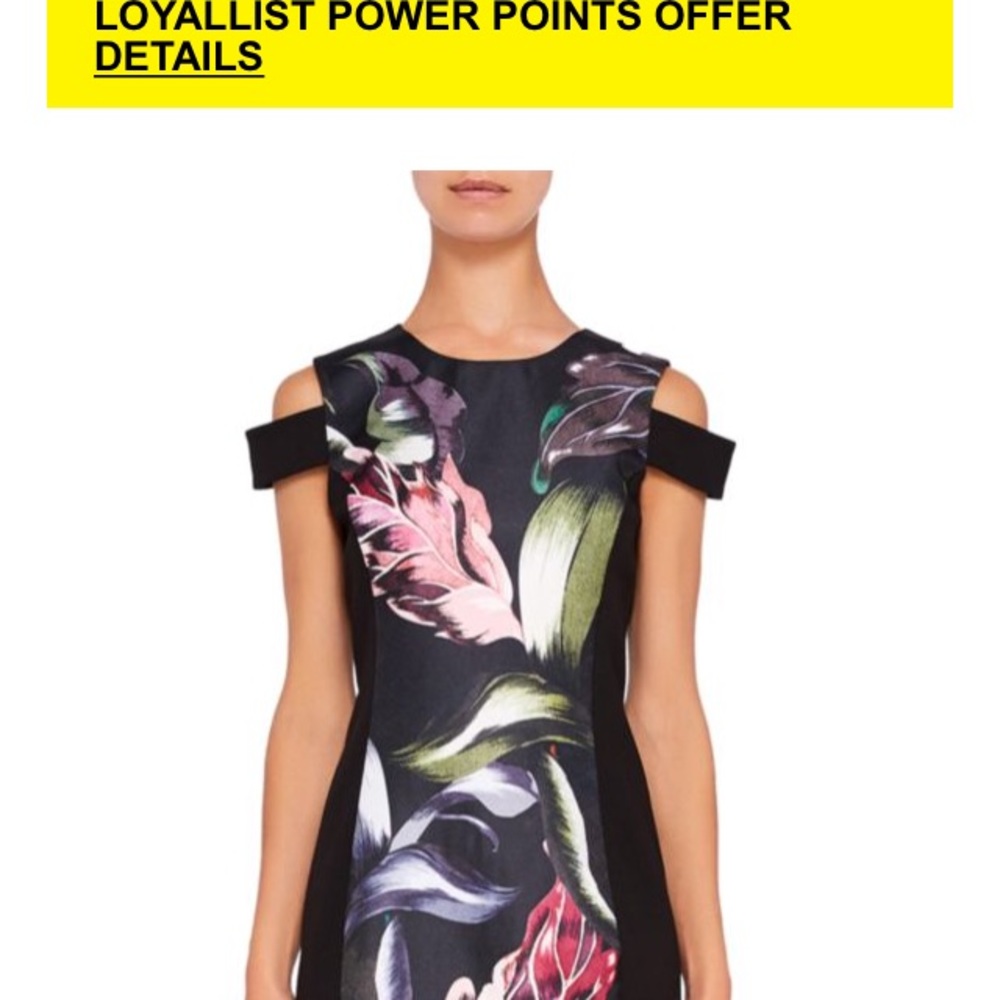 Ted Baker Leeash Eden Cold-Shoulder Dress
