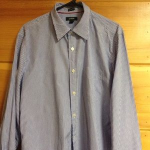 J. Crew tailored fit button down shirt blue large