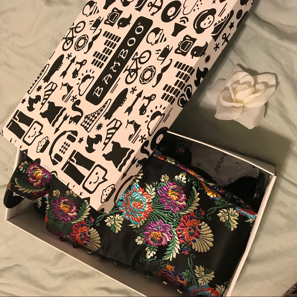 NEW W/ BOX BAMBOO OTK Floral Boots
