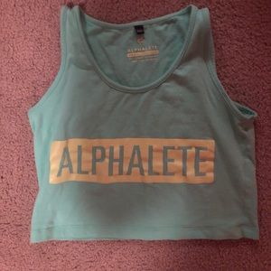 Mint Green Alphalete Crop Top