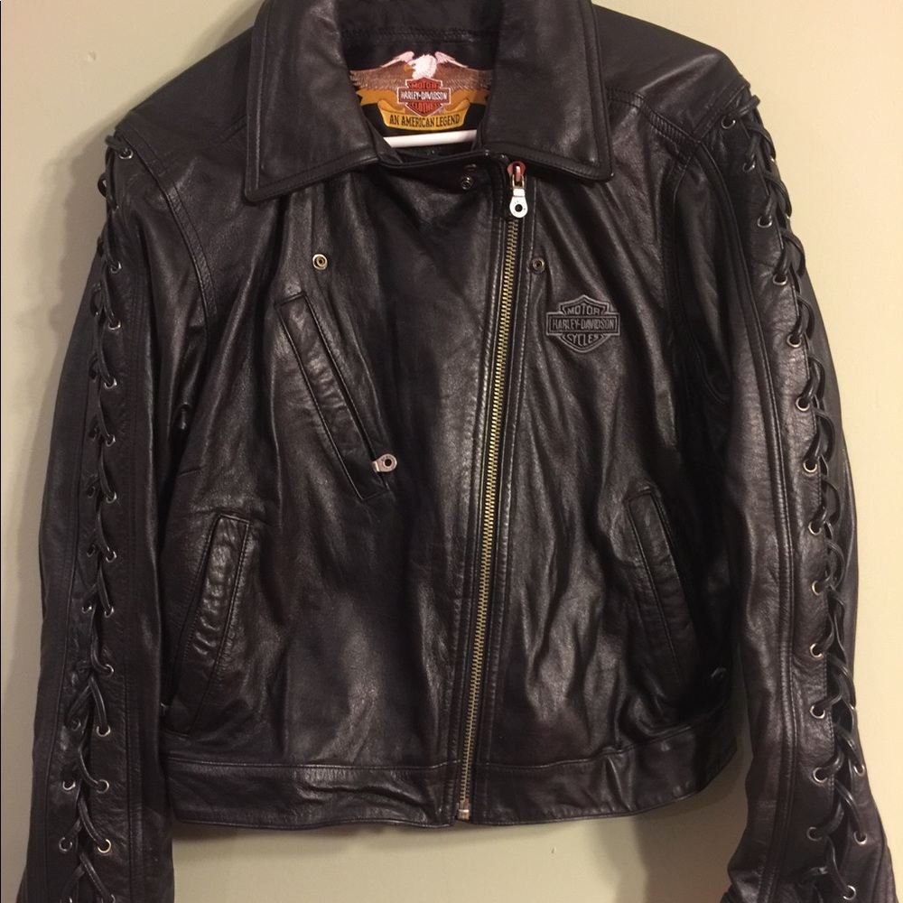 Women's Harley Davidson leather coat and chaps