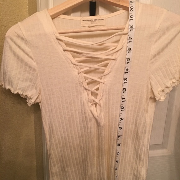 URBAN OUTFITTERS Cute Lace up front Sz M - Picture 3 of 6