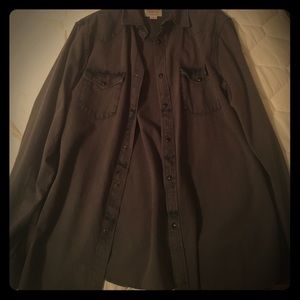 Oversized button-down shirt