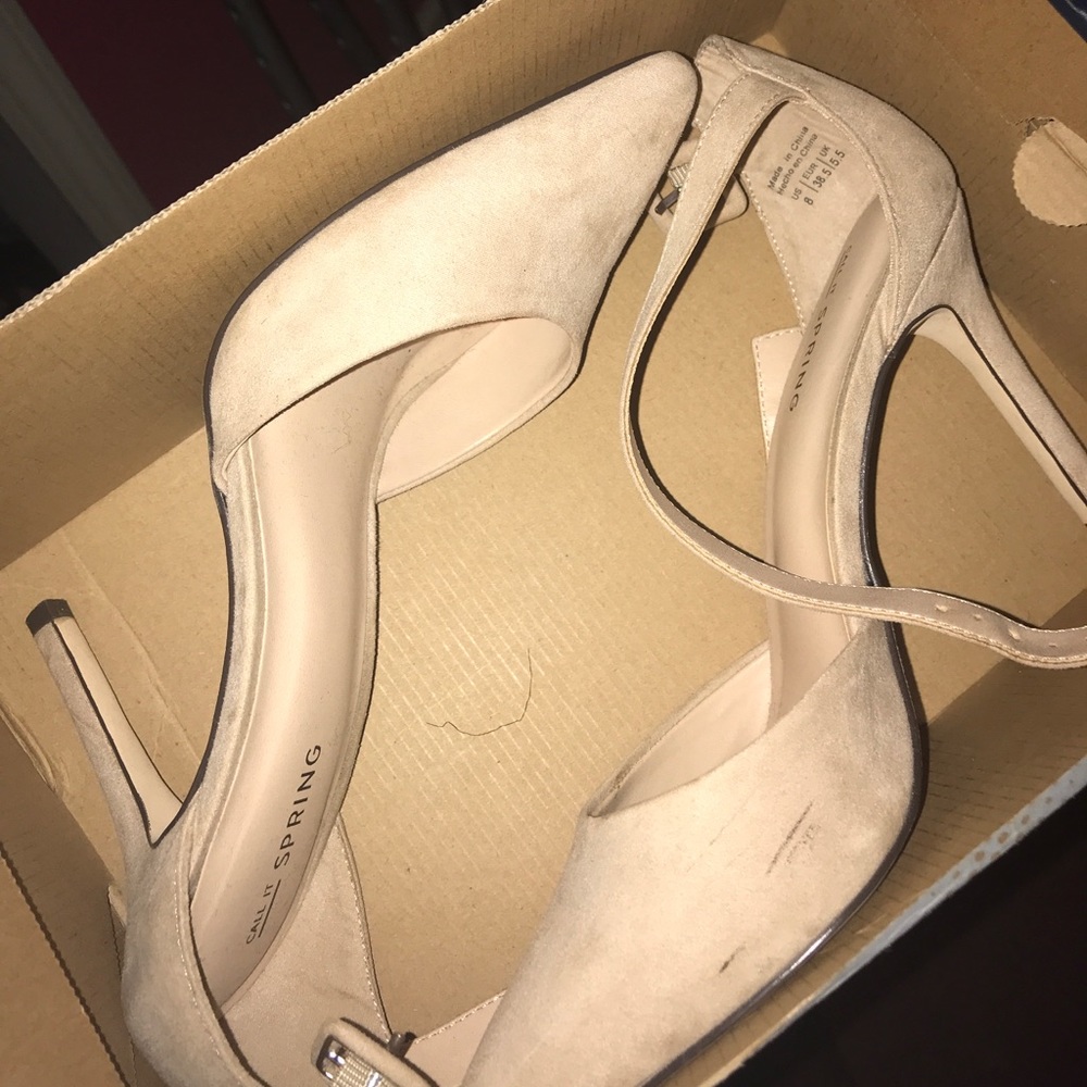 TAN SUEDE HEELS