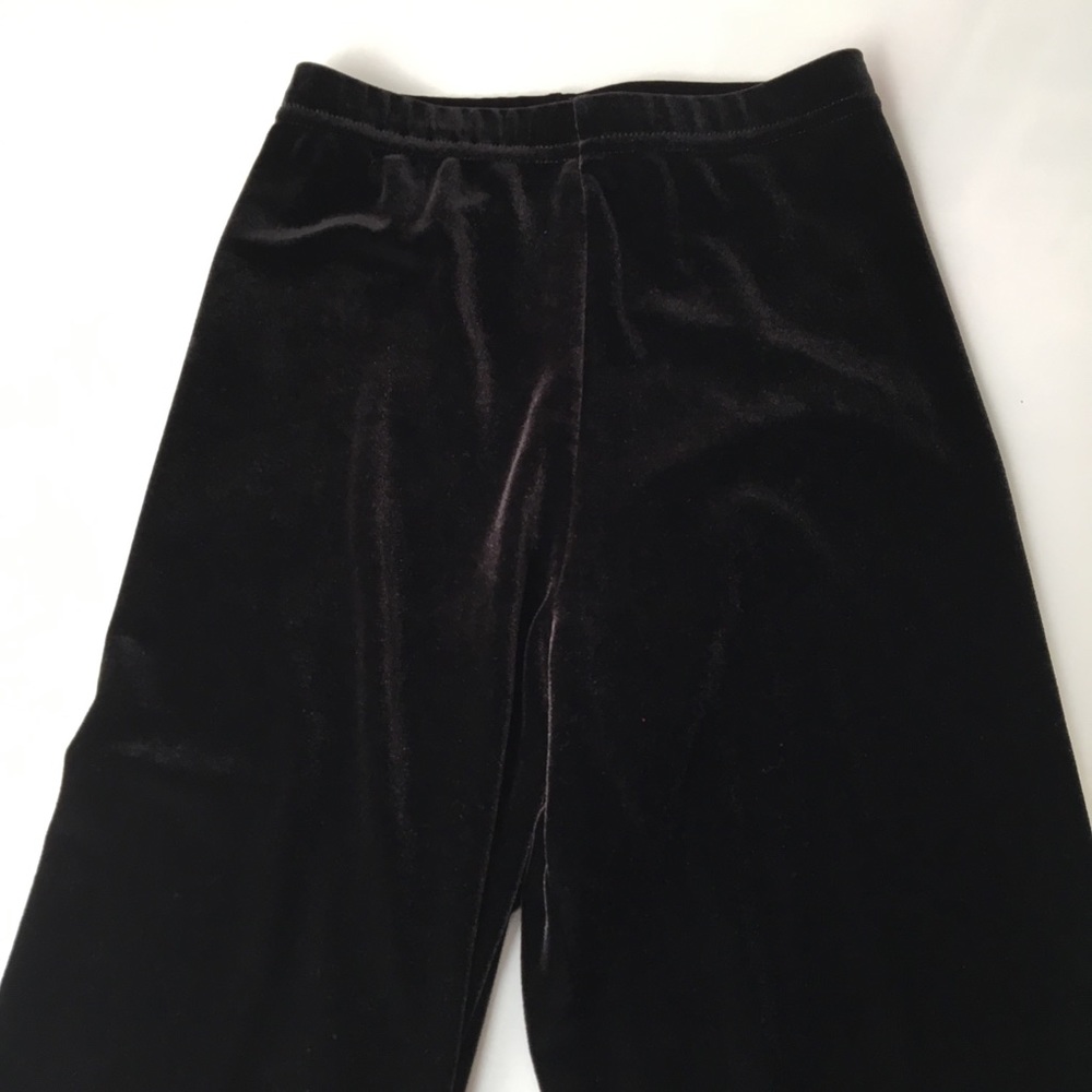 American Apparel Black Velvet Leggings