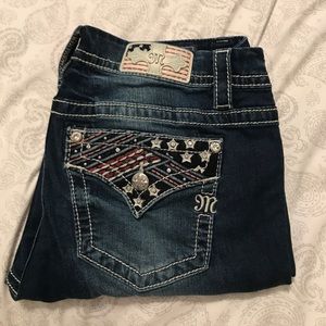 Miss Me 32x31 Mid-Rise, Easy Bootcut Jeans