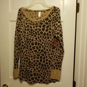 Leopard long sleeve shirt
