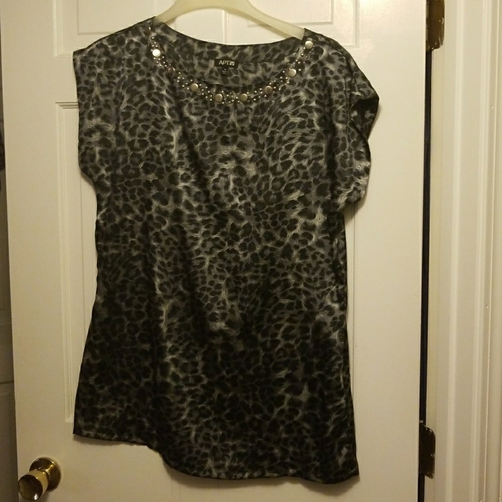Animal print tunic