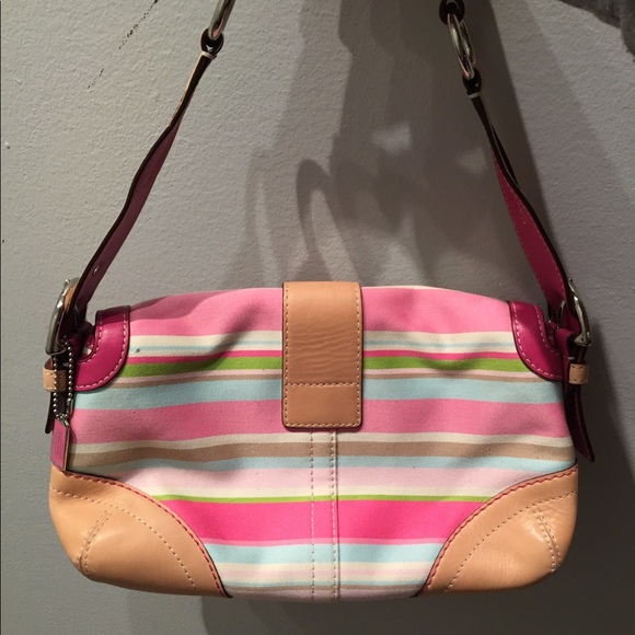 Coach soho flap multi stripe bag - Picture 4 of 4
