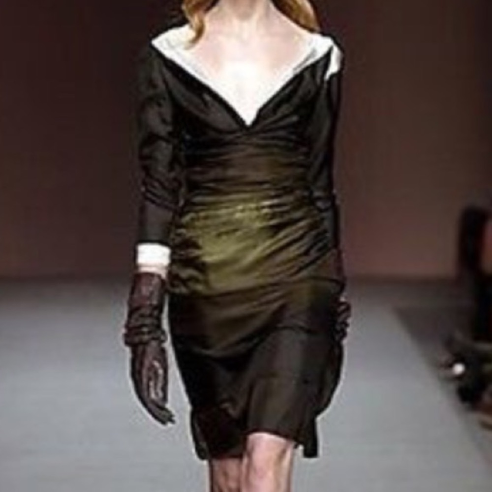🌲 Prada 2003 Runway 100% Silk Dress 🌲