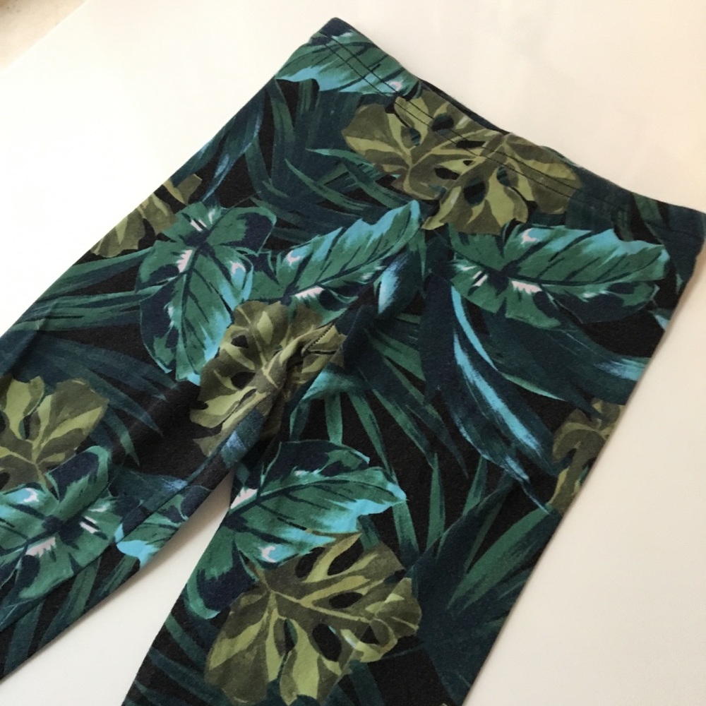 American Apparel Jungle Print Green Leggings